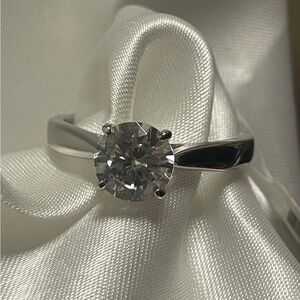 Rhodium Plated Silver Ring